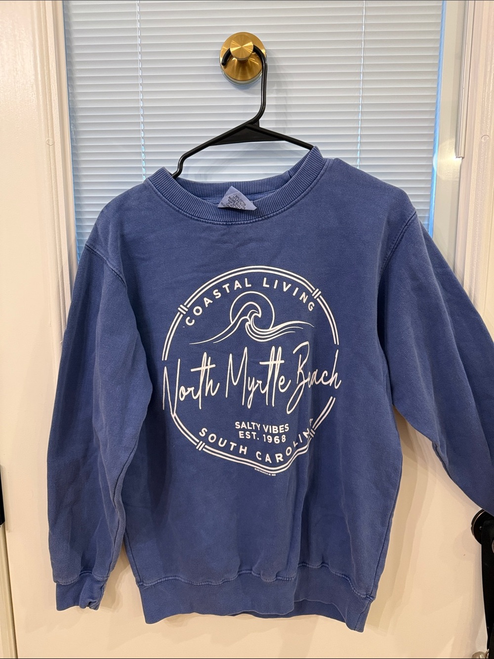 North Myrtle Beach Coastal Living Crewneck Sweatshirt - Blue